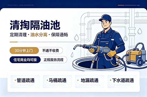 吕梁清掏隔油池